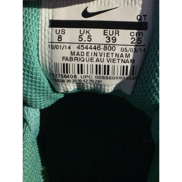 Nike Air Max 90 Size 8 womens USA Independence Hyperfuse Turquoise 454446-800 - Picture 9 of 9